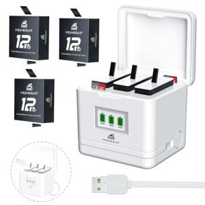Vemico Hero 12バッテリー 急速充電器セット 3*1800mAh大容量