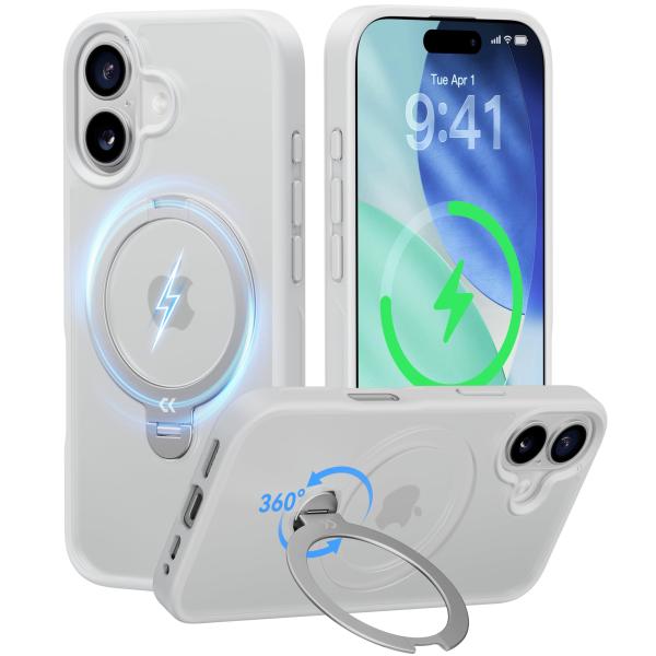 【2025最高傑作&amp;定点360度回転】CASEKOO iPhone 17 用 ケース MagSafe...