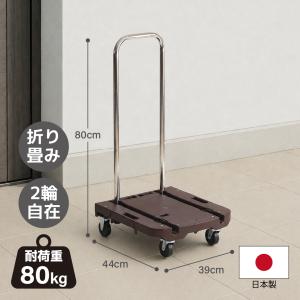 台車 コンパクト樹脂台車 静音 （ 折りたたみ 丈夫 軽い 運搬 荷物 耐