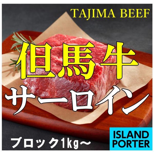 但馬牛 サーロイン  ブロック（筋引き加工済み）　約1kg