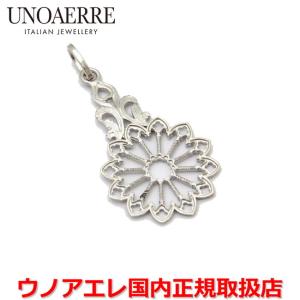 ウノアエレ UNOAERRE K18ホワイトゴールド メンズ レディース バラ窓デザインペンダントトップ イタリー製 26859 正規品