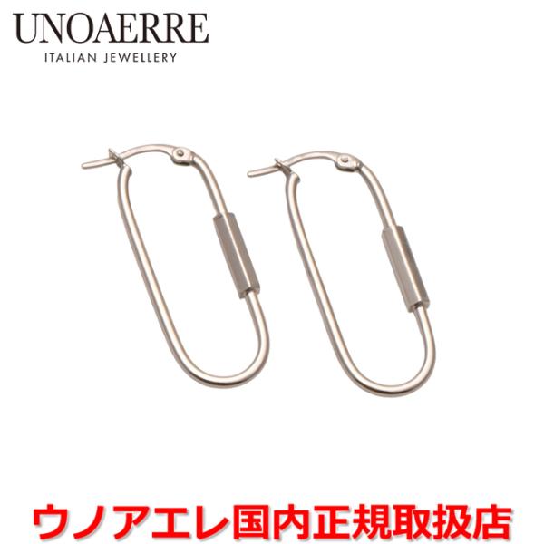 ウノアエレ UNOAERRE K18ホワイトゴールド ピアス イタリー製 31363 正規品