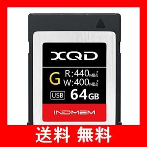 INDMEM XQDメモリーカード 64GB 書き込み速度400MB/s 読み出し速度440MB/s