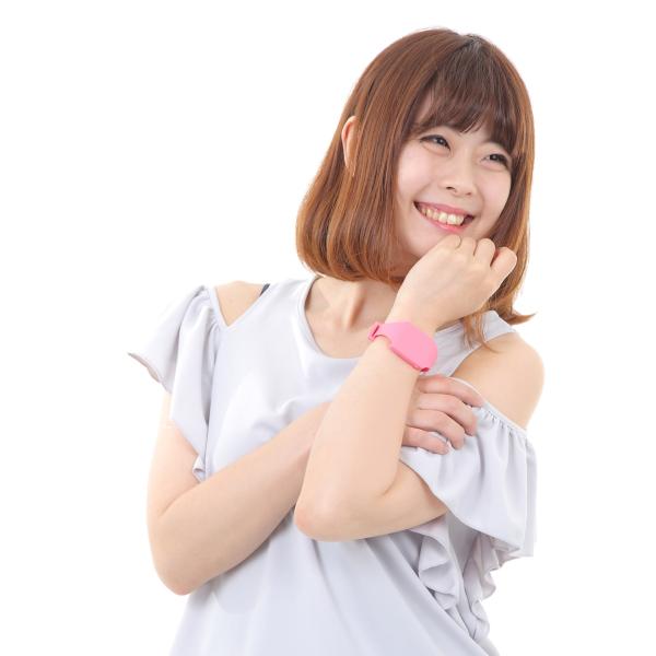 触感時計『タック・タッチ』　腕時計型　カラー：カーネーション・ピンク