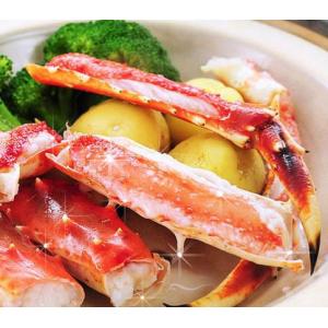 優勝セール　送料無料 カニ（かに）・生たらば蟹（タラバカニ）　脚片身（1肩）900g前後　