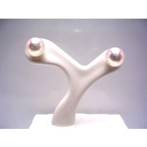 真珠 ピアス パール アコヤ真珠 スタッド 真珠ピアス パールピアス 7.0-7.5mm K18 イエローゴールド 19735