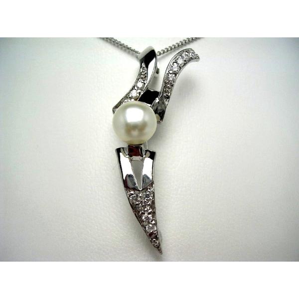 真珠 ブローチ パール 淡水真珠 真珠ブローチ パールブローチ 8.0-8.5mm シルバー 467...