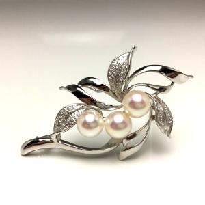 MIKIMOTO（ミキモト） パール サークル ブローチ アコヤパール4.4mm