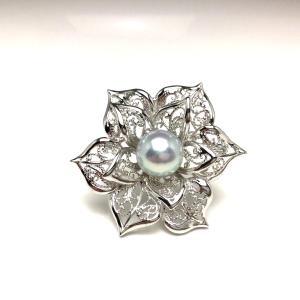 MIKIMOTO（ミキモト） 新品同様 ブローチ ペア プロポーズ ピン