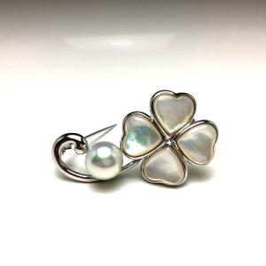 MIKIMOTO（ミキモト） パール 5.0-6.0mm ブローチ シルバー 4.4g 真珠