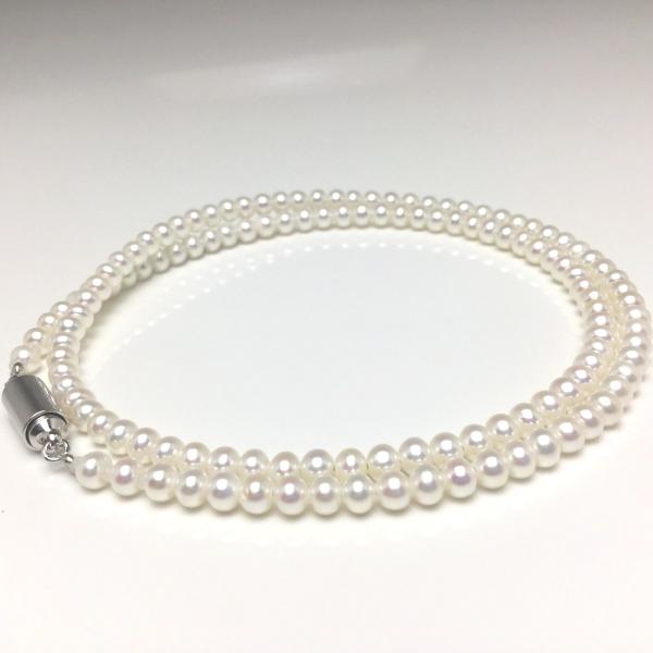 真珠 ネックレス パール 淡水真珠 真珠ネックレス パールネックレス 3.0-3.5mm 73216