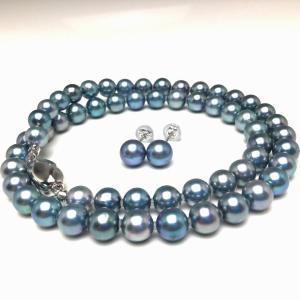 真珠 ネックレス パール アコヤ真珠 イヤリング or ピアス セット 真珠