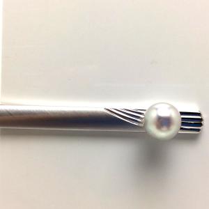 14kホワイトゴールドWG　ダイヤネクタイピン　ダイヤ0.02CT 14kホワイトゴールドWG ダイヤネクタイピン ダイヤ0.02CT 楽天