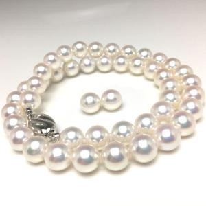 真珠 パール ペンダントトップ ヘッド あこや本真珠 8mm k18 ホワイト