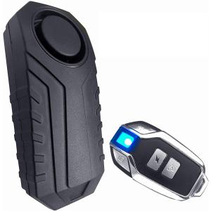 バイク 盗難防止 最強 防水 アラーム グッズ 自転車 鉄板 リモコン 警報 防犯アラーム 大音量 電池式 振動感知 防犯