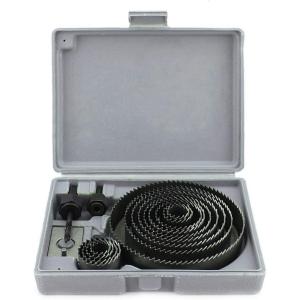 ホールソーセット 木工用 16pcs 16点セット 収納ケース付