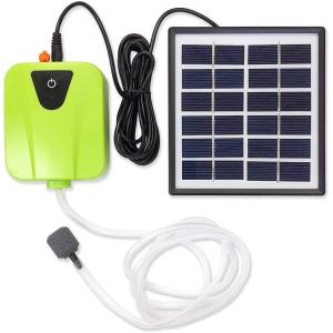 ソーラーエアーポンプ ソーラー エアポンプ 充電式 防水 小型 電動