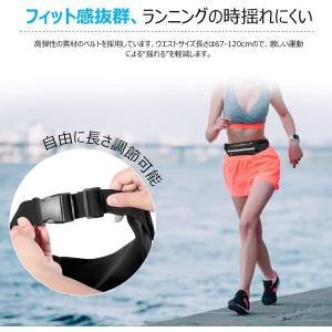 ランニングポーチ ウエストポーチ スマホホルダ...の詳細画像2