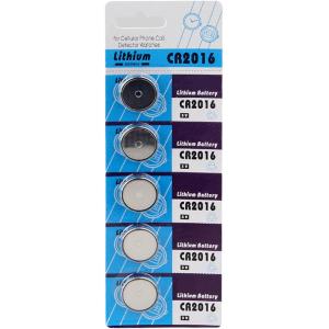 CR2016リチウムボタン電池　５個　電卓時計カメラ