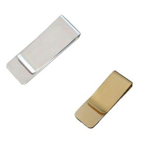 マネークリップ　紙幣クリップ　財布　カード　現金ホルダー　シルバー　ゴールド