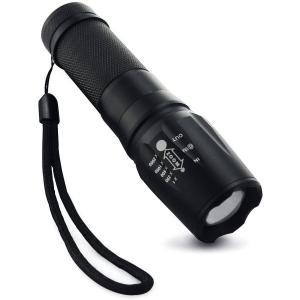 懐中電灯 led 強力 XM-L T6 ハンディライト  防水 CREE社製 ズームXML  超高輝度LED 防犯 電池式  アウトドア 防災 明るい