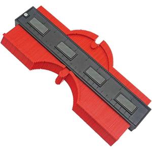 型取りゲージ コンターゲージ Lサイズ 大型 測定 曲線定規 DIY 輪郭コピー 測定工具 280mm 角度 曲線 目盛 定規 フレームゲージ