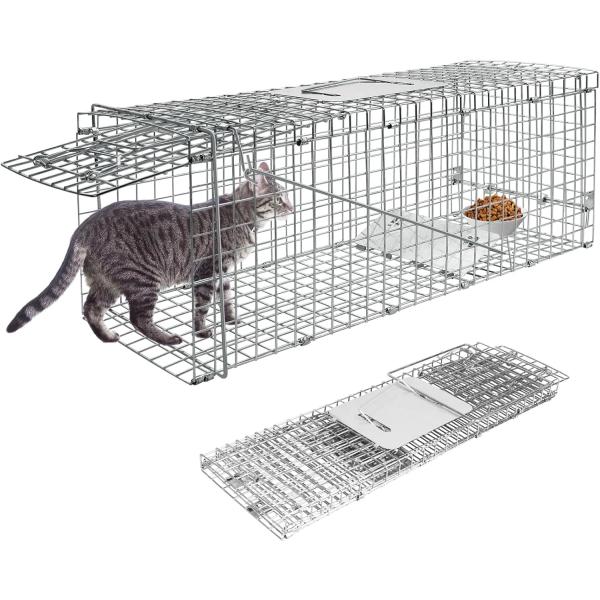 捕獲器 猫 アニマルトラップ トラップ イタチ 駆除 捕獲 踏板式 捕獲機 動物 罠 鼠 保護 庭 ...