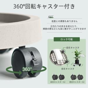 鉢台 排水トレー付き 鉢受け キャスター付き ...の詳細画像1