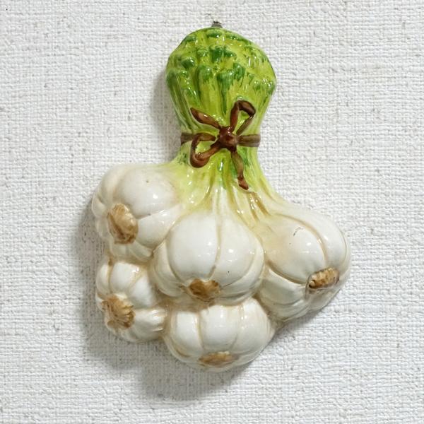 イタリア製 にんにく 壁掛け ガーリック ブーケ インテリア アート オブジェ ヨーロッパ キッチン...