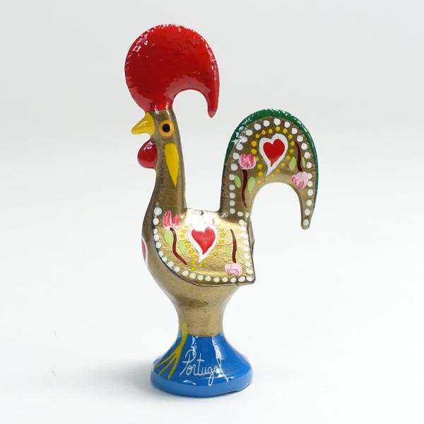 ポルトガル ニワトリ 置物 ミニ バルセロスのおんどり ガロ 手描き バルセロスの雄鶏 幸せを呼ぶ ...