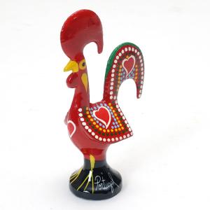 ポルトガル ニワトリ 置物 ミニ バルセロスのおんどり ガロ 手描き バルセロスの雄鶏 幸せを呼ぶ ラッキー アイテム 開運 お守り 鶏 レッド pmc-5r｜isp-eu