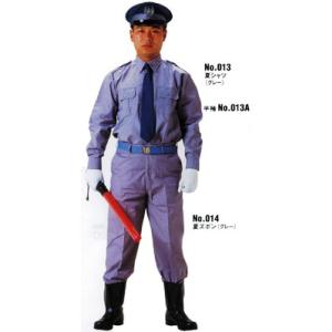 警備服　夏用カッターシャツ上下組（グレー）