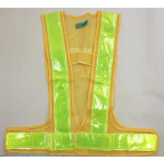反射チョッキ黄・黄
