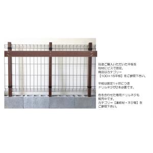 メッシュフェンス用目隠し アルミ柱材+さくさく...の詳細画像5