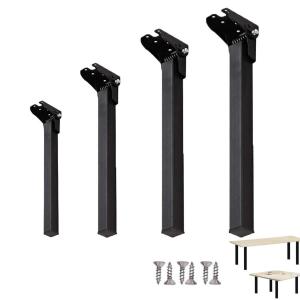 折りたたみ式ヘアピンテーブル脚、90°鉄製折りたたみテーブル脚、コーヒーテーブルサポート脚、家具脚、ベッドサイドテーブル、ポータブルラップトップテーブル