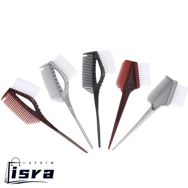 ヘアダイブラシ、5pcs 髪染め ブラシ プロのヘアダイイングツール理髪ジェルサロンカラーリングコー...