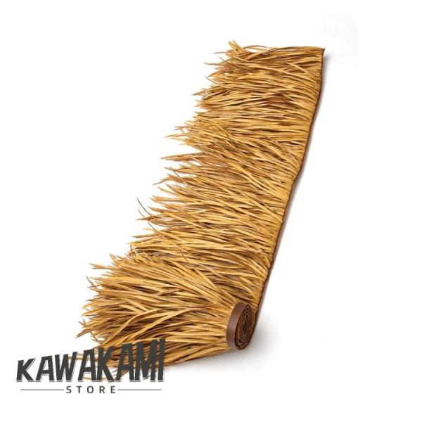 屋根茅葺 1 2 3 4 5m ヤシ茅葺ロールサンシェード、密なメキシコスタイルのわら屋根茅葺き、ア...