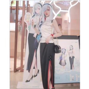 原神　コスプレ　申鶴　喜茶コラボ　コスプレ衣装　コスチューム　チャイナドレス風　※ウィッグ　追加可　