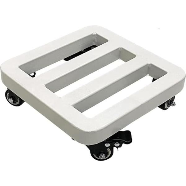 移動 植木鉢台 厚くする 鉄製 植木鉢台 鉢置台 鉢受プレート 花台 キャスター付き ストッパー機能...