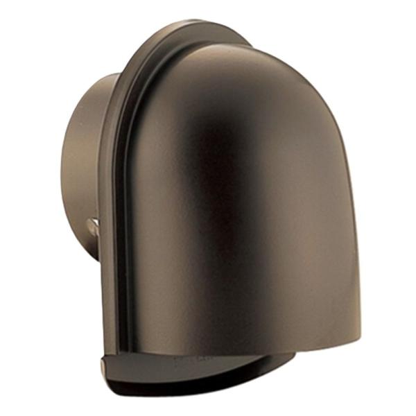 U型フード付換気口  防火ダンパー 水切り アミ 取付穴付 ステンレス製 ブラウン BD-100UV...