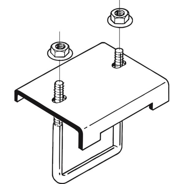 レースウェイ(形鋼用レースウェイ交差支持金具) DH1CL-20