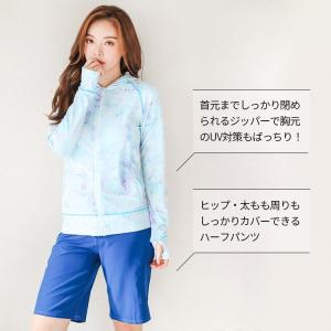 水着 体型カバー レディース ラッシュガード ...の詳細画像2
