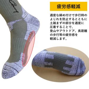 ソックス 靴下 アウトドア 登山 厚手 3足入...の詳細画像2