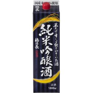 福徳長 米だけのすーっと飲めてやさしいお酒 純米吟醸酒 パック 1800ml 1.8L 6本 お酒 ...