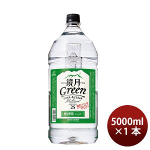 鏡月 韓国焼酎 Amazon.co.jp: 4本セット 5L 鏡月25度 【新品未開封】業務用 25度 焼酎 [ 4000ml ペット Green 焼酎