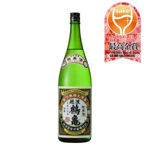 越後鶴亀 純米 1800ml 1800ml 1本 日本酒 WGO 父の日 お中元 夏ギフト 暑中見舞い
