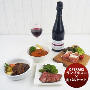 山晃食品 デリシャエール OPERA02ランブルスコ×肉バルセット  新発売    のし・ギフト・サンプル各種対応不可｜isshusouden-2