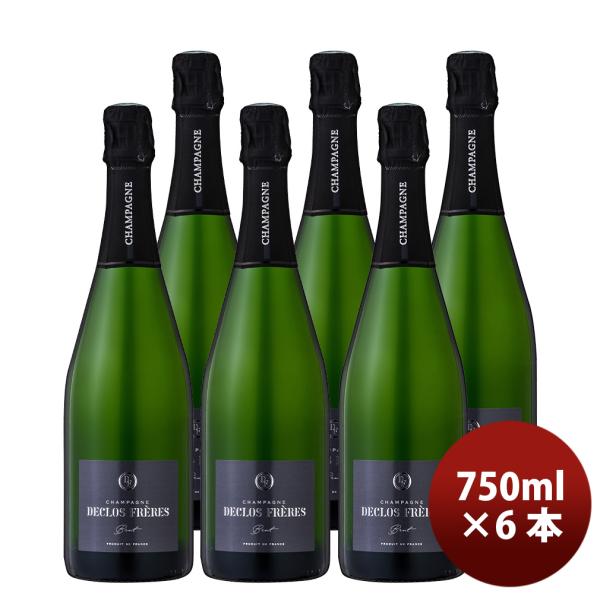 フランス シャンパーニュ デクロ・フレール ブリュット 750ml 6本 ( 1ケース ) シャンパ...