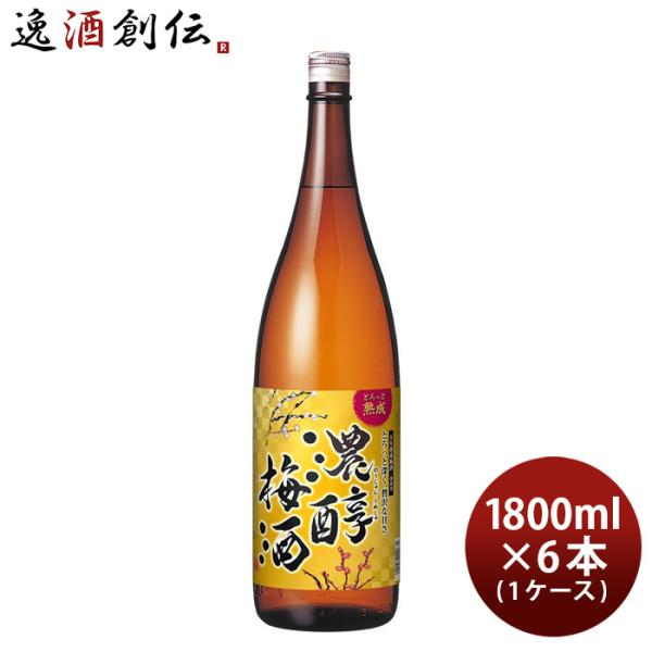 濃醇梅酒 瓶 1.8L 1800ml 6本 1ケース アサヒ 梅酒