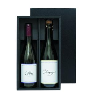 シャンパン・ワイン兼用 ギフトボックス 2本箱 K-939 ※商品と合わせて